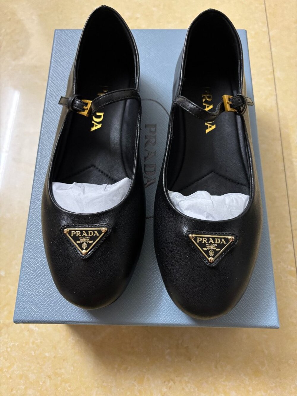Prada Leather ballet flats